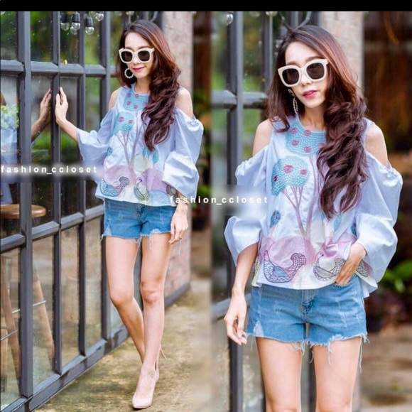 LIKED NEW!! Beautiful blouse Bohemian Style🎀 - Picture 1 of 5